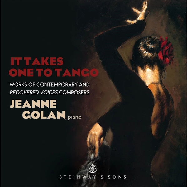 Cover of a Steinway & Sons CD titled "It Takes One to Tango"